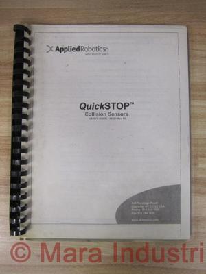 Applied Robotics 90321 User's Guide QS7-QS7500 Rev 25