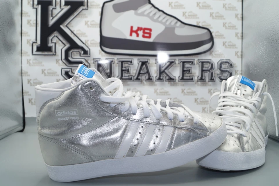 Adidas Basket Profi OG Damenschuhe EU 39 1/3 US 7,5 Sportschuhe Silber G95657 - Bild 1 von 4