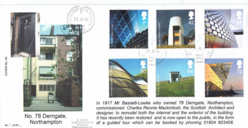 (138779) Modern Architecture Brazier 78 Derngate FDC St Vincent ST CDS 2006 1/12