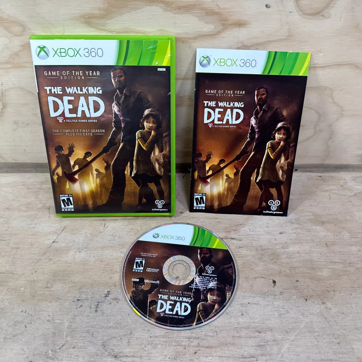 The Walking Dead -- Game of the Year Edition (Microsoft Xbox 360, 2013)  Complete 894515001283