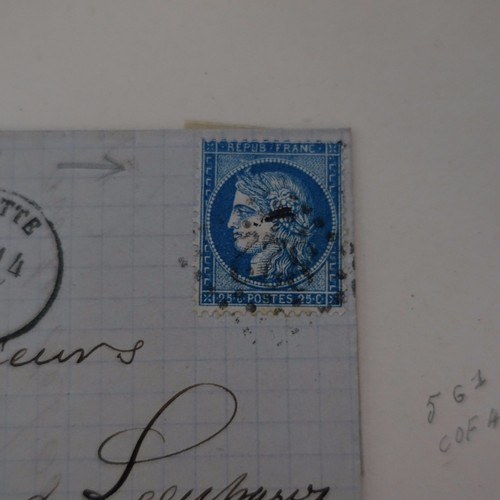 Ceres N°60A - Variety On COVER - Numerous Varieties Upper Part - Picture 1 of 2