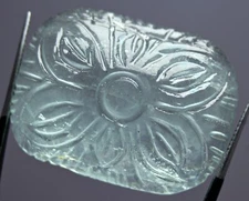 Amazing Flower Carved Handmade Natural Aquamarine Gemstone for Pendant 71.0 CT