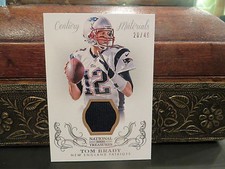 National Treasures Century Materials Jersey Patriots Tom Brady 20/49  2013