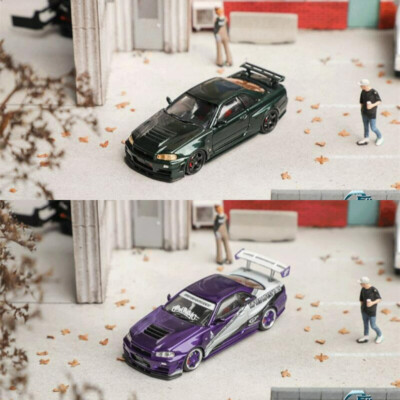 1/64 スカイライン Skyline GT-R R34 Z-Tune Fast Speed FS 1:64 Scale Skyline GT-R R34 Z-Tune High Wing