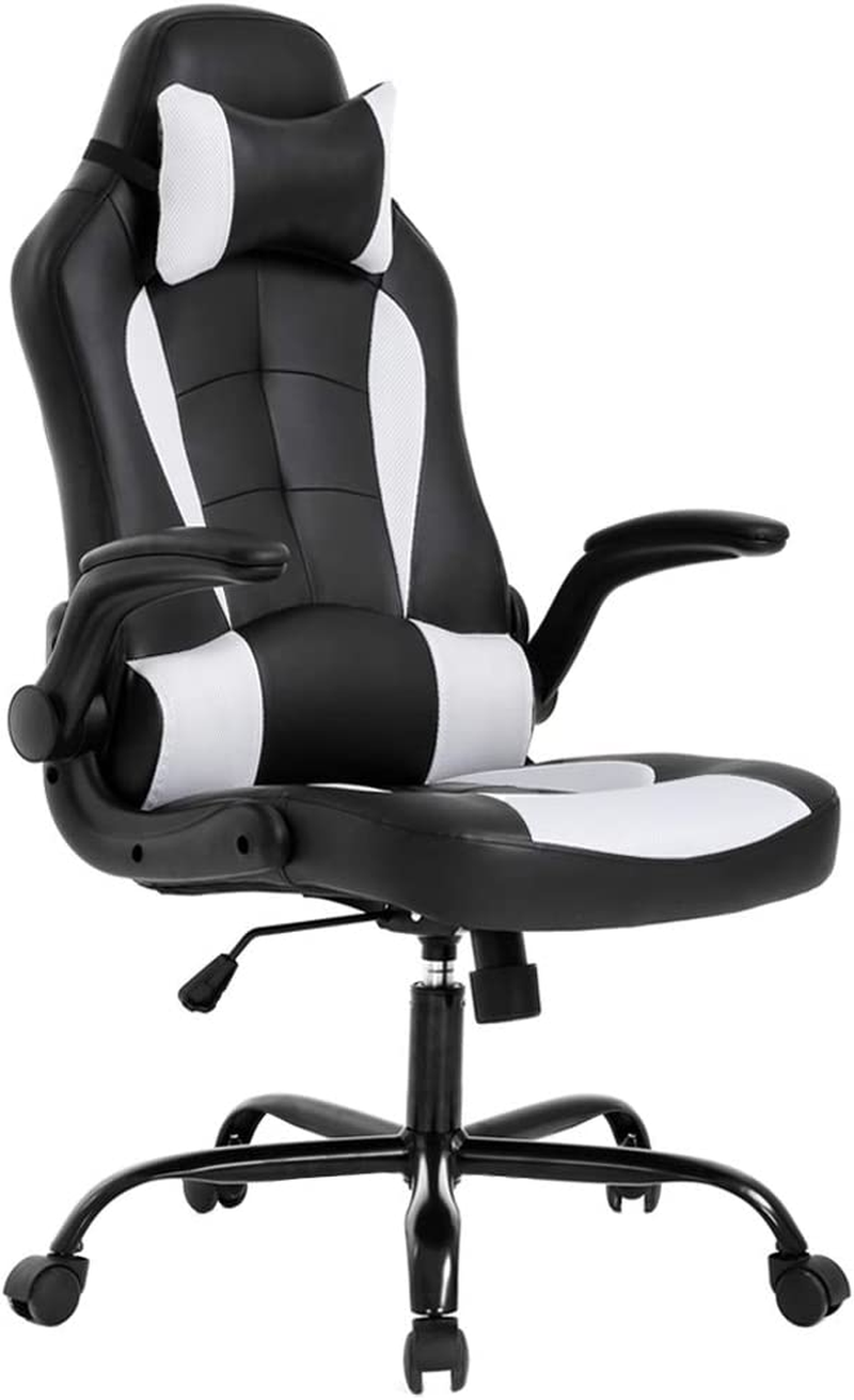 PC Gaming Chair Ergonomic Office Chair Desk Chair with Lumbar Support Flip up Ar-image