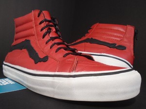 vans vermelho e branco