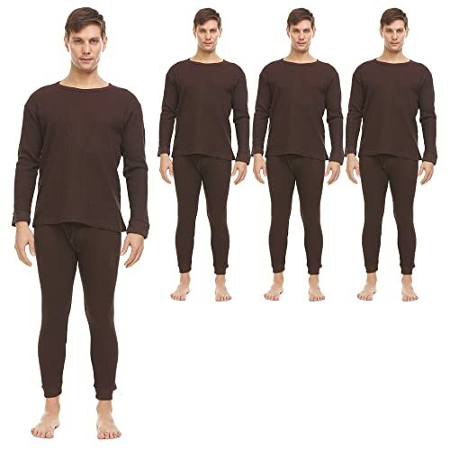 Pack of 2pc Thermal Sets for Men, Base Layer Long Johns Underwear,Top  Bottom
