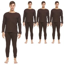 3 Pack of 2pc Thermal Sets for Men, Base Layer Long Johns Underwear,Top & Bottom