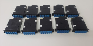 LOT of 10 - Corning FB-MC-SM-10N24E024U Fiber Optic Cassette 24F MTP-LC SM .355M