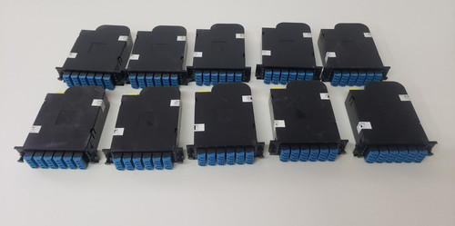LOT of 10 - Corning FB-MC-SM-10N24E024U Fiber Optic Cassette 24F MTP-LC SM .355M