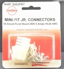 Molex GC Waldom WMF-3908PRT MINI-FIT JR Connectors 16 Circuit