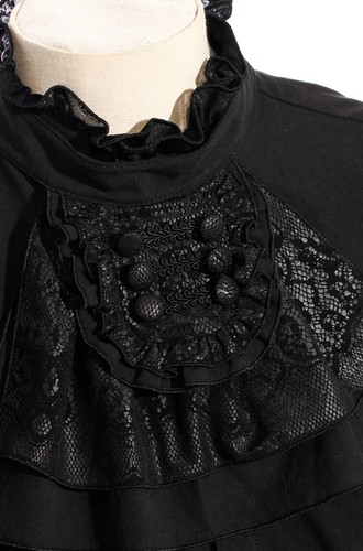 RQ-BL REQ QUEEN'S BLACK LEGION GOTHIC VICTORIAN STEAMPUNK SHIRT SPM006 NEW - Imagen 7 de 9