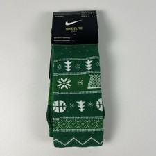 Men's Nike Elite Crew Basketball Christmas Socks SX7866 312 Size L  8-12 MENS 