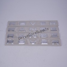 Range Rover Gloss Silver Abs Emblem Replacement Badge For Front Hood Trunk