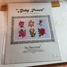 The Silver Lining Counted Cross Stitch Chart Pack Marc Saastad Baby Roses