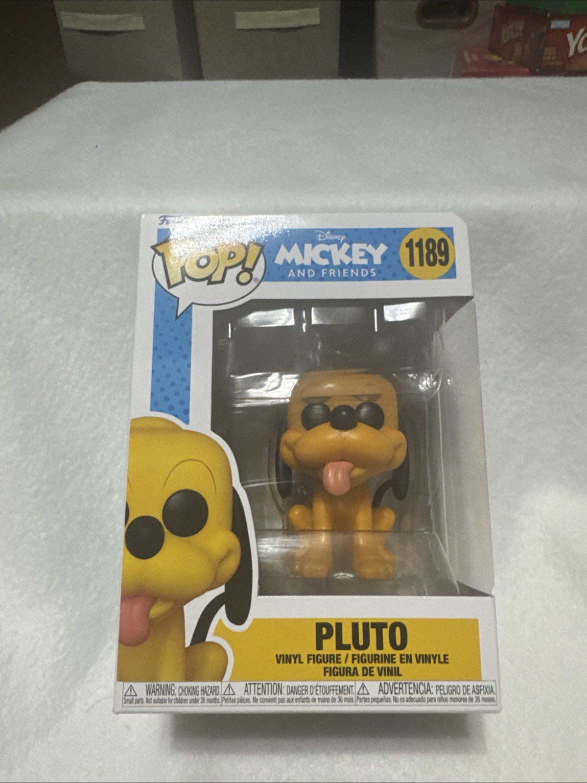 Funko Pop! Figura Vinilo Disney Pluto #1189 Flocked Mickey and Friends con Caja
