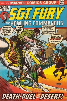47614: MARVEL SGT. FURY #107 VF Grade