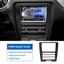 For Ford Mustang 2010-2014 Carbon Fiber Multimedia Central Control Panel Cover