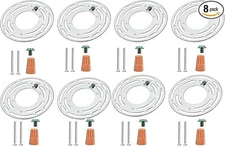 4Inches Universal Light Fixture mounting Bracket, 8 Sets 4 Circle Mounting Br...