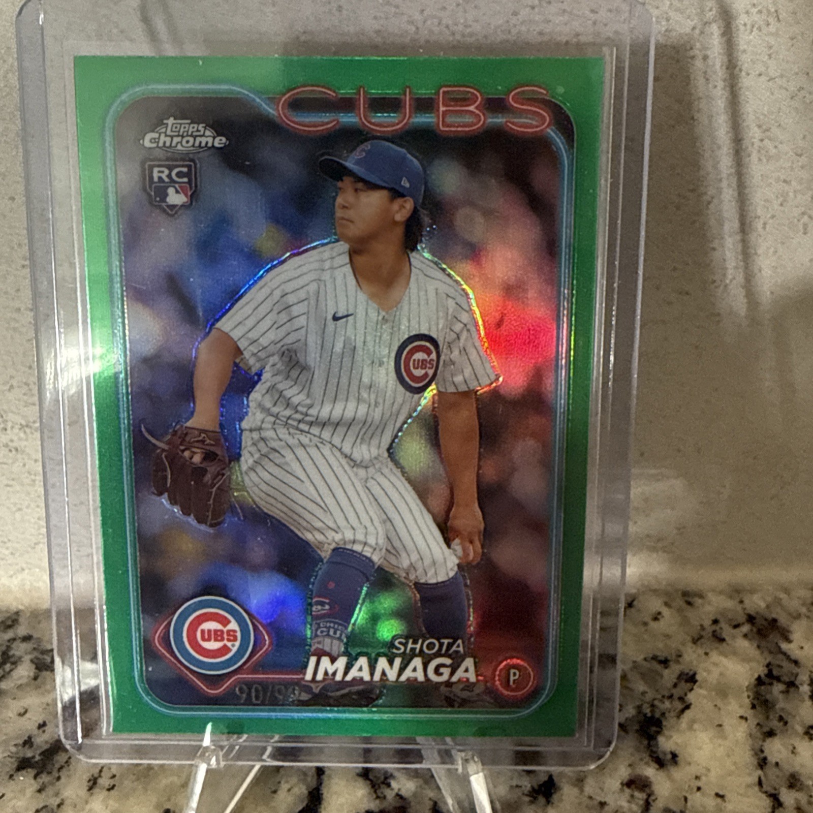 2024 Topps Chrome Shota Imanaga (RC) #121 Green Refractor /99 Chicago Cubs