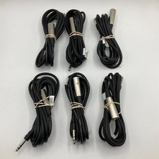 Hosa Interconnect Cable XLR Male to 1/4 inch Cable 10 Feet Lot of 6