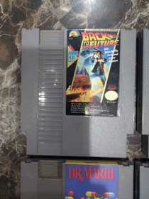 Nintendo NES 8 Game Lot Mario Track Meet Back To The Future Ghostbusters II +