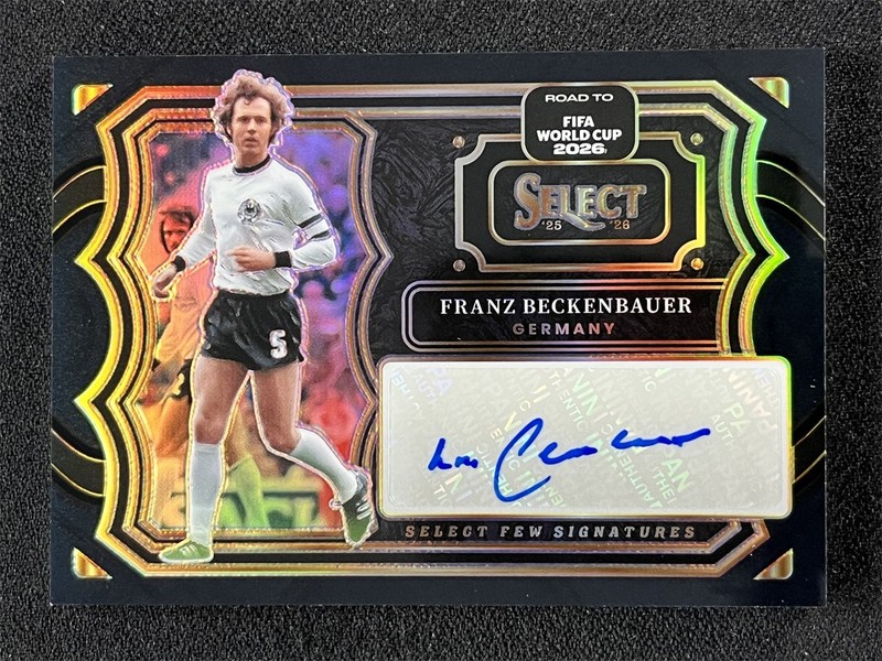 1/1 One Of One 2025-26 Panini Select Franz Beckenbauer Black Few Signatures Auto