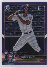 2018 Bowman Draft Chrome Purple Refractor 94/250 Brennen Davis #BDC-47 1q5