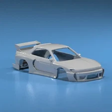 3D Resin FatBoi Wide Body Kit for Hot Wheels Nissan S13 – JDM Custom Mod Set
