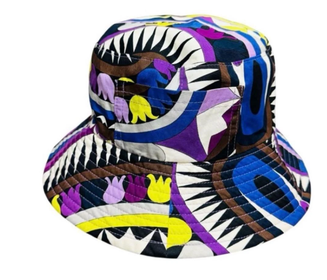 美品 EMILIO PUCCI 総柄 コットンキャンバス バケットハット 2 Bucket Hats Emilio Pucci for Women for sale | eBay