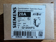 Siemens Combination Type Arc Fauli Circuit Interrupter 20A Q120AFC