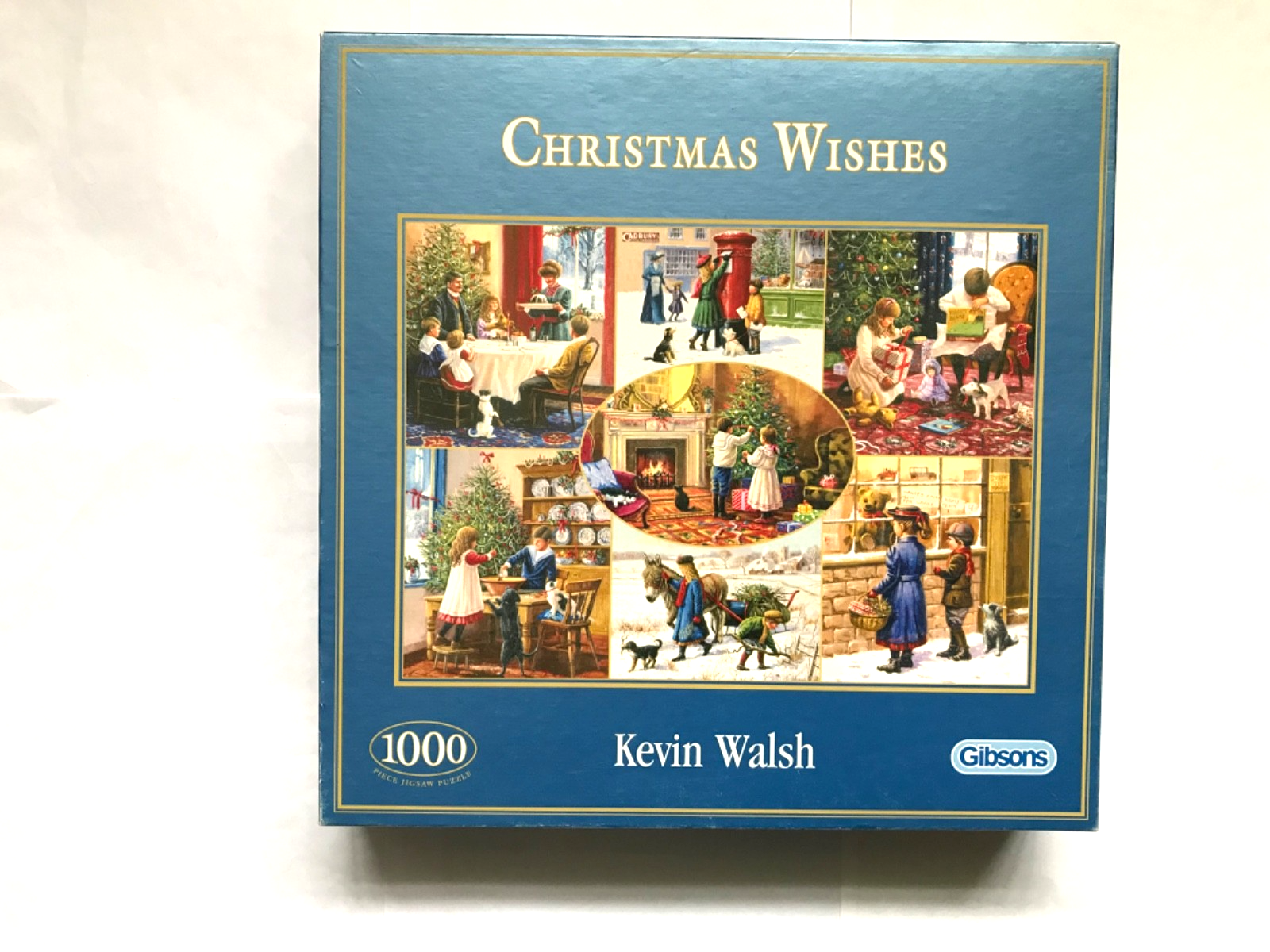 GIBSONS CHRISTMAS WISHES BY KEVIN WALSH 1000 PIECE JIGSAW VERY GOOD USED U