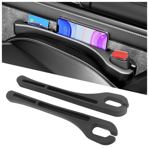 2PCS Car Seat Gap Filler Organizer,Upgrade Car Side Seat Gap Filler with Phon...