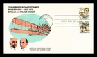 DR JIM STAMPS US COVER WRIGHT BROTHERS AVIATION PIONEERS AIR MAIL FDC SETENANT