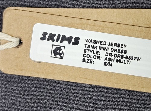 Skims Washed Jersey Mini Tank Dress Size S/M Seamless Modal Kim Kardashian 4C - Picture 3 of 8