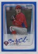 2011 Bowman Chrome Prospects Blue Refractor /150 Brody Colvin #BCP162 Auto i6j