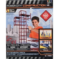 PowerCity Construction Extension Pack Works PowerCity Trains Pieces Unopen Bag 