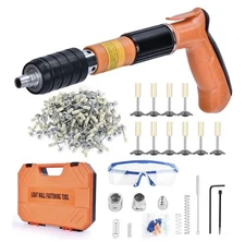 Manual Concrete Nail Gun Kit with 220pcs - Nails, Steel Nail Gun