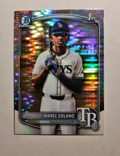 Warel Solano 2025 1st Bowman Chrome PULSAR REFRACTOR 230/399 #BCP-225 RC z33
