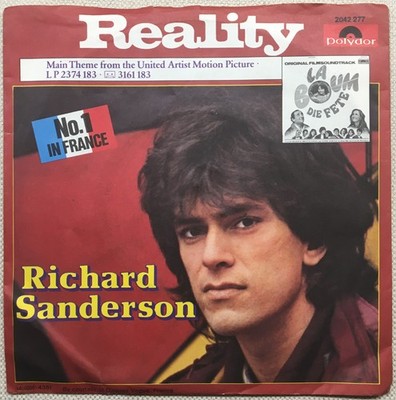 Polydor Vinyl Single Richard Sanderson Reality & Orchestra Vladimir Cosma 1981