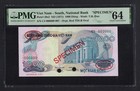 South Vietnam 1000 Dong ND(1971) P29s2 "Specimen N.007" Uncirculated Grade 64