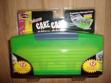 NEW Nyko DELUXE CARE CASE Neon GREEN Holds 12 PS1/2 Memory Cards or 12 GAME BOY