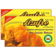 Sulfur Soap Bar with Aloe Vera for Sensitive Skin 2 Pack Face Wash for Acne Oily