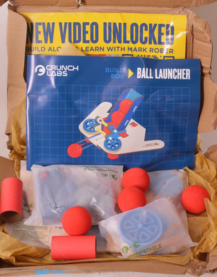 Crunch Labs Ball Launcher Mark Rober Build Box (box damaged, all parts included)