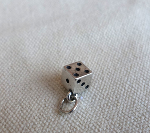 Rare James Avery Retired Dice Charm Sterling Silver HTF Pendant