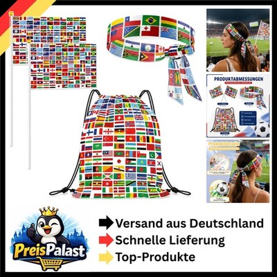 Wm 2026 Fanartikel: Turnbeutel, Stirnband, 2 Flaggen   Zubehör Für Fußball-Fans