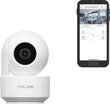 YoLink Uno 2.4G WiF Wireless Home Security Camera Indoor, for Baby and Pet Monit