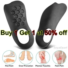 Orthotic Shoe Insoles Inserts Flat Feet High Arch Support Plantar Fasciitis USA*