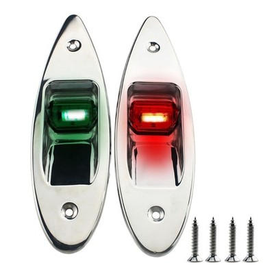 12V LED Navigation Lights Waterproof for Pontoon Front Boats Safe Night Sailing