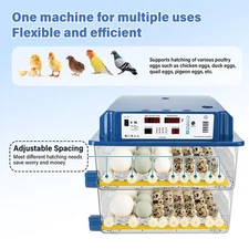 120 Digital Eggs Incubator Egg Hatcher With Temperature Control Automatic Turner
